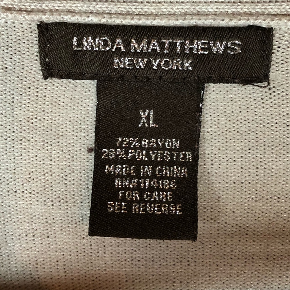 Linda Matthews sweater cardigan. - Picture 2 of 5